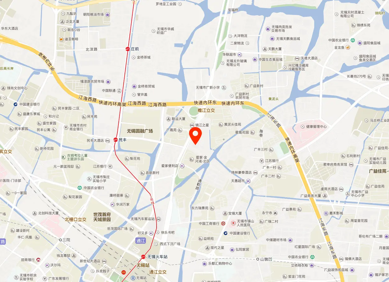 无锡徽商大厦(益智大厦)地图位置